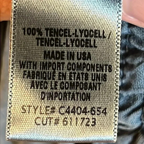 Women's pre-worn Anthropologie Cloth & Stone size small button up shirt Army gre - Picture 3 of 6